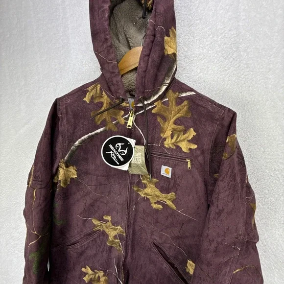 Carhartt Sierra Jacket Sherpa Womens Medium 102309 546 RealTree Camo Purple NWT - Picture 13 of 16